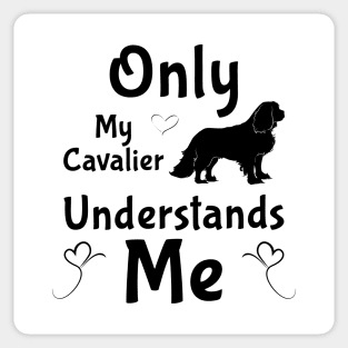 Only My Cavalier Understands Me Gifts and Shirts Sticker